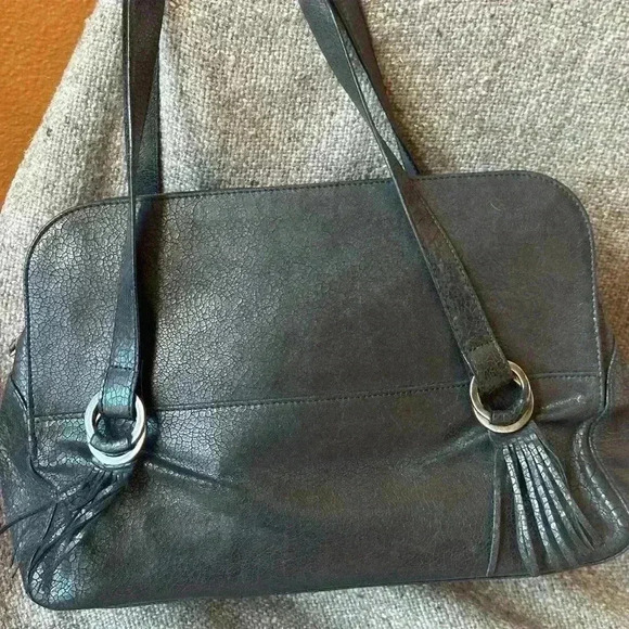 Jimmy Choo Vintage Black Textured Leather Bag! - Picture 6 of 14